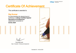 Infosys-Certified-Applied-Generative-AI-Professional
