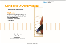 Infosys-Certified-Front-End-Web-Developer
