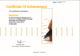 Infosys-Certified-Google-Associate-Cloud-Engineer
